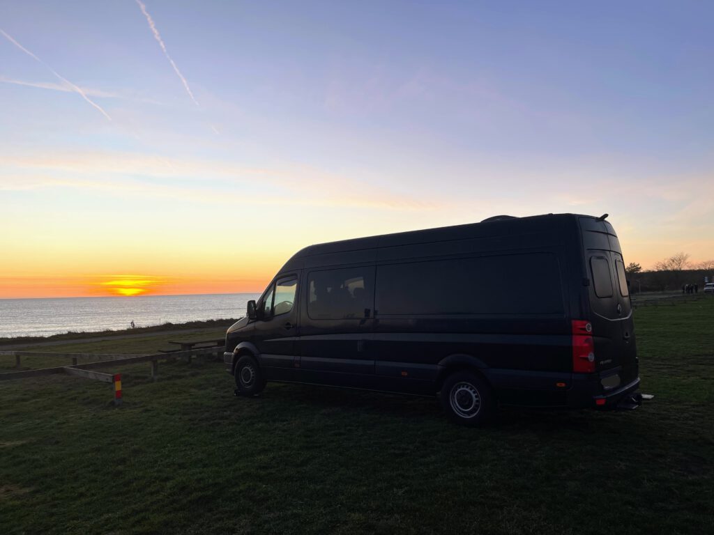 Unser Stellplatz am Abend