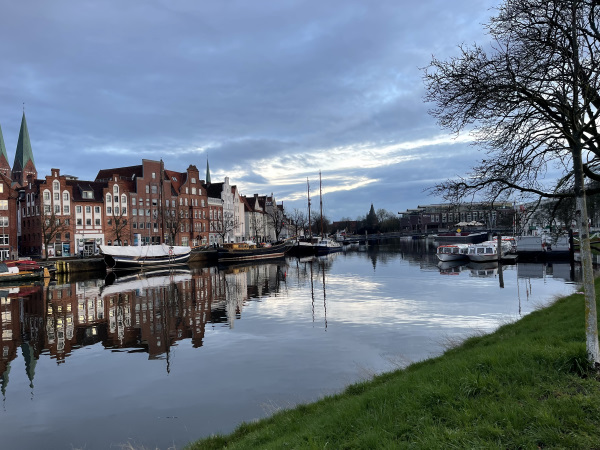 Ansicht Lübeck vom Stellplatz aus
